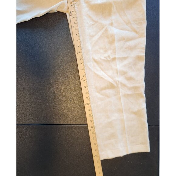 INSERCH Collezione Pants 100% Linen Oatmeal Ivory Office Mens 32x28‎ NEW NWOT - Picture 10 of 10